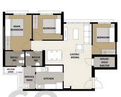 Blk 419A Waterfront II @ Northshore (Punggol), HDB 4 Rooms #588149681